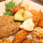 カレーショップ C&Cダイニング 東京ビッグサイト店 - C&Cスペシャルカレーのトッピング