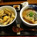 新たうどん - 土ごぼう天丼＆きつねうどん