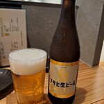 創作ダイニング やま - 先ずはビールだ。