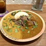 スパイスカレー あかつ亭 - 今週のCurry2種盛＋砂肝マサラ