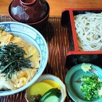Soba Dokoro Sunaba - せいろ蕎麦(二番粉と三番粉)、合わせ親子重セット