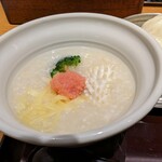 粥餐庁 - たらことチーズのお粥(ハーフ)