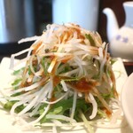 Chuugokuryouri Shinkao - 大根、水菜、紫キャベツのスプラウトのサラダ