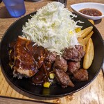 Kanda no niku baru RUMP CAP - 自家製ミートローフ＆中落ちカルビ ¥1,000