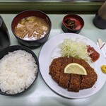 Koi To Unagi No Marumasuya - ジャンボメンチカツ+ご飯セット ¥850