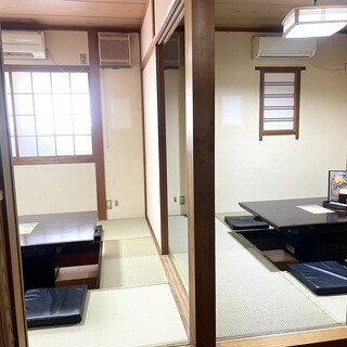 2番と3番テーブルです。
17名様可能。