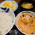 松屋 - 【期間限定】たっぷり明太タルタルチキン定職