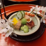 赤坂 菊乃井 - 黄色い玉子は蝶々の形