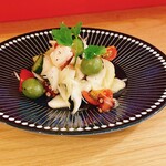 Marinated octopus and vegetables