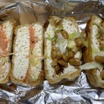 佐藤豆腐店 - 明太マヨモッツァレラネギ、納豆モッツァレラネギ