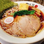 自家製麺 ら～めん かり屋 - 長期熟成たまり醤油 中華そば(傳右衛門)