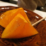 鮨 福原 - 【再訪５】デザートの甘い柿
