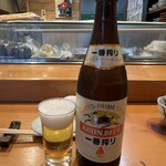 鮨金 - 瓶ビール