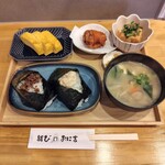 結び家 おに吉 - おに吉セット(肉そぼろとツナマヨ)