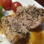 キッチン ブルー グローブ - ファルシーの中身が良く見えます