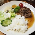 キッチン ブルー グローブ - 再びワンプレート