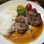 キッチン ブルー グローブ - 即ご飯を乗せて