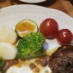 キッチン ブルー グローブ - 野菜をいただきます