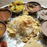 Andhra Dining - バスマティライス、サンバル、ラッサムはおかわりOK☺︎