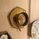 Kitashinchi Sushi Ikkon - ホタルイカや貝柱が雲丹が入った茶碗蒸し
