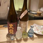 北新地 鮨 一献 - 二つとも食事に合う日本酒でした！