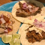 TACO WASA TOKYO TACOS - メキシカンな美味しいタコス／パクチーが乗りますが…
            私が苦手ですのでパクチーは別盛りに(ｰｰ;)(写真撮り忘れw)