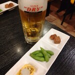 Izakaya Yuuzen - ビール&お通し