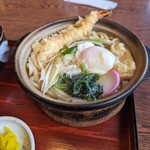 田舎家 - 鍋焼きうどん