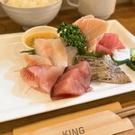 Kitchen KING - 三浦三崎港直送お刺身ランチ（1380円）