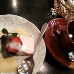 かぶら - デザートとコーヒー、イチゴムースと胡麻ムース