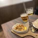札幌キッチン - 本日の3種飲み比べ　芝海老のガーリックシュリンプ