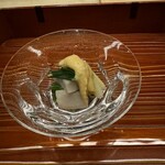 懐石 円相 - 貝と分葱のシンプルな酢味噌和え｡酢の立たせが素晴らしい｡