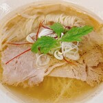 貝と地鶏だしのらぁ麺 ちょろ - ちょろらぁ麺(塩)③