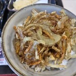 ゆで太郎 もつ次郎 - 野菜かき揚げ丼