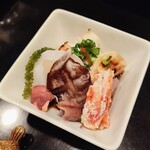 稲城 ヨロシク寿司 - 白子といろいろ盛り合わせ