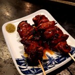 柳小路 TAKA - 鶏肝タレ焼き(ﾟдﾟ)ｳﾏｰ