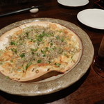 居酒屋 康 - じゃこピザ