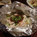 居酒屋 康 - 白子の味噌ホイル焼き