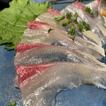 目黒 懐炉 - シマアジ刺身