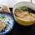 丸藤うどん - 料理写真:きつねうどん(中)＋春菊天＋椎茸天＋おにぎり(350円＋90円＋90円＋100円)