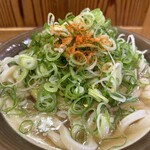 牧のうどん - ネギ＆赤化粧