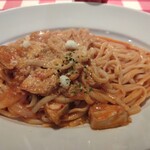 パレルモ - ランチＤ¥1,250-　鶏肉と新玉ねぎのトマトソース