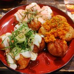 タコとハイボール - 料理写真:3色相盛り