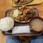 からあげ工房　大ちゃんからあげ - 唐揚げ定食（大） ¥550