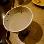 艸菴 - 蕎麦湯は薄めですが、深い味和です。