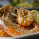 酒膳さくな - 甘みが強く歯ごたえがいい『車海老　チビエビ素揚げ』（10尾）
かりっとした車海老の稚魚の殻はやわらかく、甘みがある身はぷりぷり、殻はサクサクの歯ごたえです。
