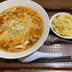 Shanhai Ryouri Keikien - 酸辣湯麺 炒飯セット