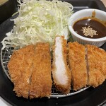 Matsunoya - 『味噌ロースかつ定食(ライス大盛)』のメイン皿