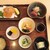 京味鶴 藤 - 料理写真:彩御膳　サーモンのおかき揚げ、お造り、筍と鯛の子の煮物、分葱と烏賊のぬた和え、貝柱真丈のお吸い物、筍ご飯、香の物