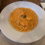 イタリア料理 グランカッロ - 海老のトマトクリームソース【2024.4】